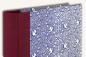 Preview: Photo album blue, linen back bordeaux, motif white doves